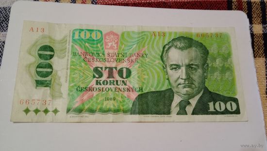 Чехословакия 100 крон 1989