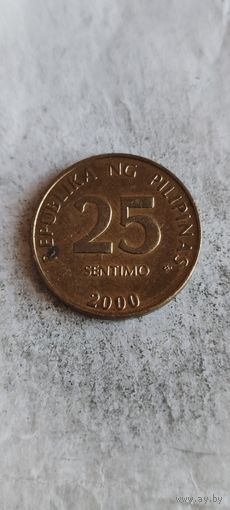 Филиппины  25 сентимо 2000