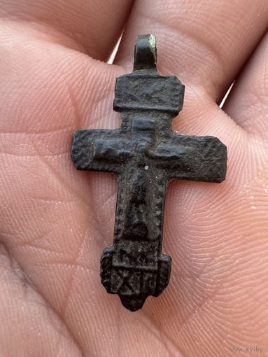 Крестик нательный старинный "Восьмиконечный"