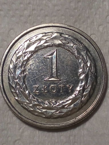 1 злотый Польша 2018 год