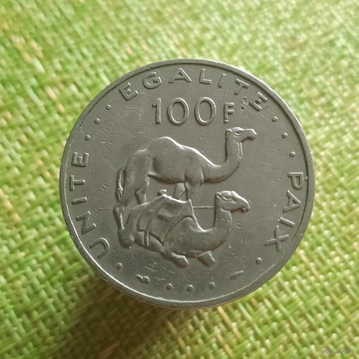 Джибути 100 франков 1977 г
