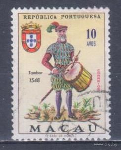 [1043] Португальские колонии.Макао 1966. Армия.Униформа. Гашеная марка.