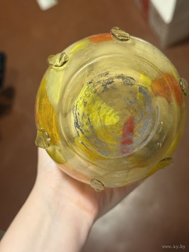 Ваза стекло цветное