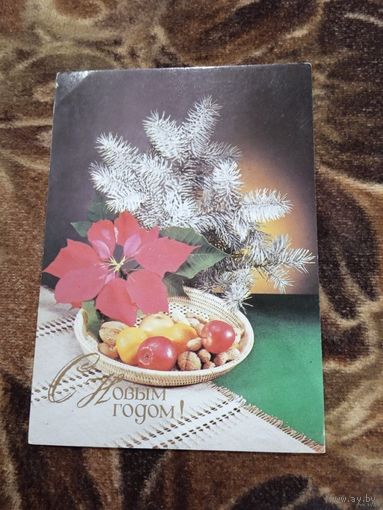 С НОВЫМ ГОДОМ! фото КИНДРОВОЙ.1989г