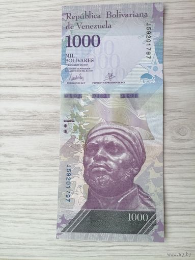 Венесуэла 1000 UNC c рубля