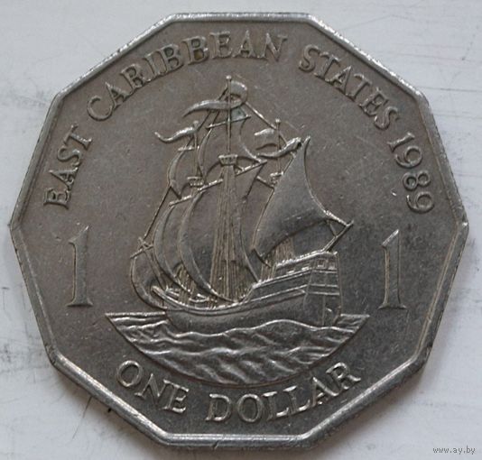 Восточные Карибы 1 доллар 1989 год