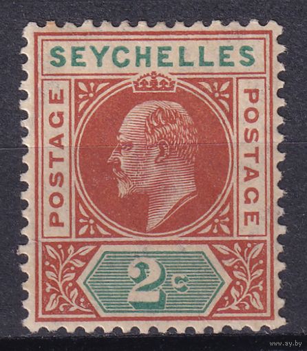 70.BrKSe. Великобритания. Колонии. Сейшельские острова. Эдуард. Стандарт. 2C. 1903/04 гг. Mi.#38.