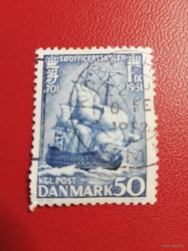 Дания 1951 парусник