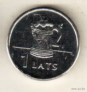 Латвия 1 лат 2011 Пивная кружка