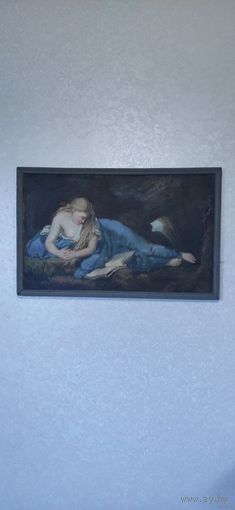 Картина масло,холст ''Кающаяся Магдалина в пещере'' 54x84
