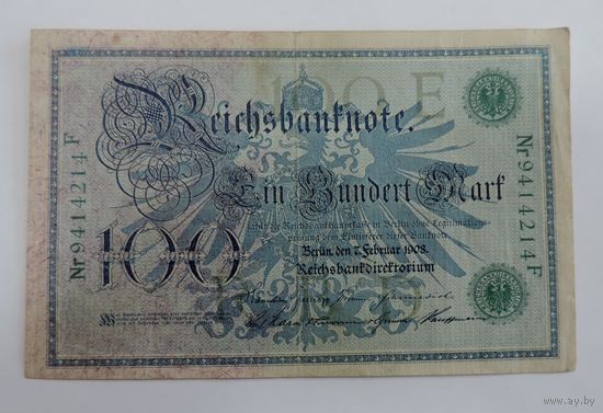100 марок 1908 г. Германия