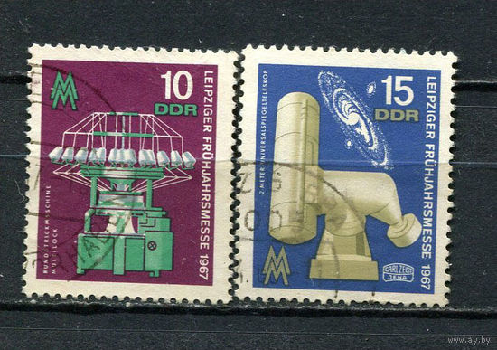 ГДР - 1967 - Лейпцигская весенняя ярмарка - [Mi. 1254-1255] - полная серия - 2 марки. Гашеные.  (Лот 26EB)-T7P3