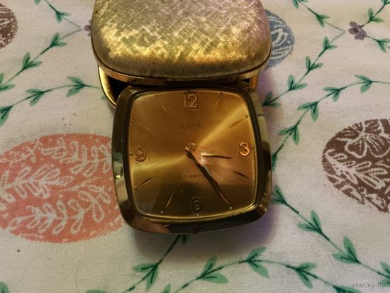 Часы дорожные механика Германия винтаж клеймо