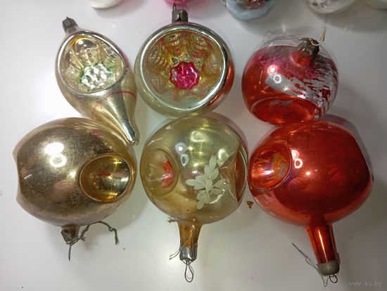 Ёлочные игрушки - Фонарики . СССР .
