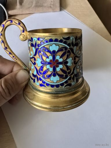 Подстаканник латунный.