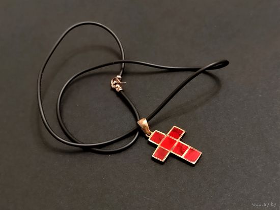 Кулон, подвеска, Крестик Тайланд 925