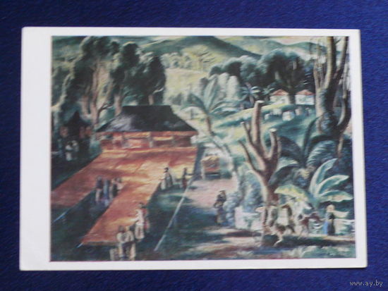 Шевченко А. В., Сбор табака, 1975.