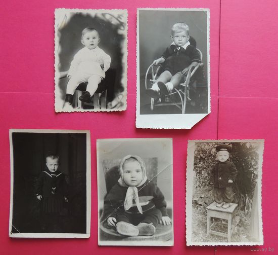 Фото "Дети", СССР, 1950-е гг., 5 шт.