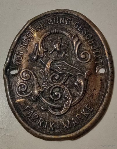 Накладка от старинной швейной машинки