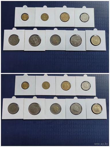 Распродажа !!! Гана 9 монет (50 песев, 1, 5, 10, 20, 50, 100, 200, 500 седи) 1984-1999 гг. UNC