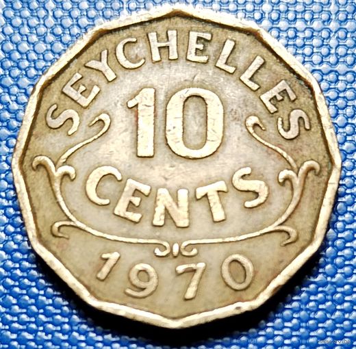 Сейшелы 10 центов 1970 г.