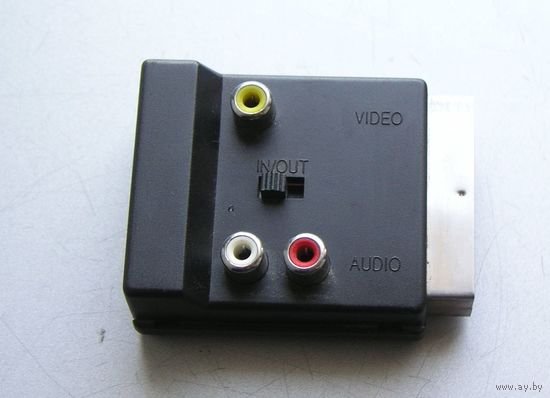 Переходник SCART-RCA проходной
