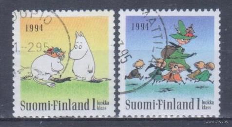 [1748] Финляндия 1994. Культура.Литература.Муми-тролли. Гашеная серия.