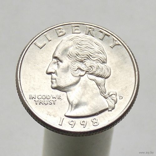 США 25 центов 1998 D