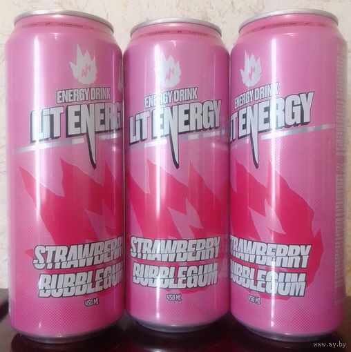 Банка от энергетика LIT ENERGY со вкусом Клубничной жевачки 2025 (ОБМЕН/ПРОДАЖА/ТОРГ) 1лот=1шт