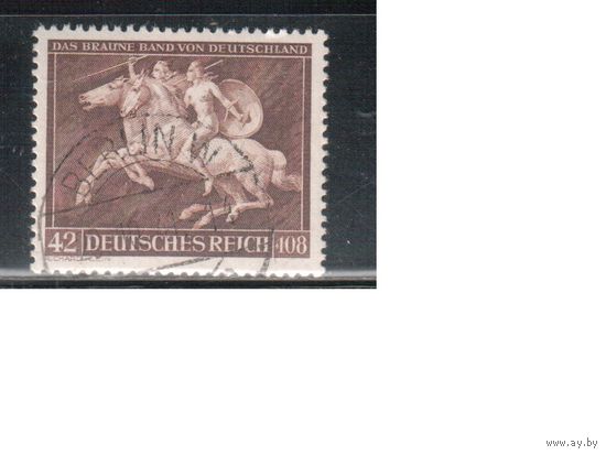 Германия-1941,(Мих.780) гаш. , Спорт, Скачки, Лошади, (одиночка)