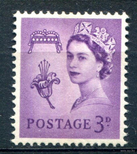 Великобритания, Гернси - 1958/67г. - королева Елизавета II - 1 марка - полная серия, MNH [Mi 1]. #3-GB-89-C-1