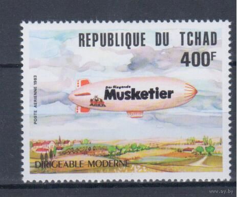 [2014] Чад 1983. Авиация.Дирижабль. MNH