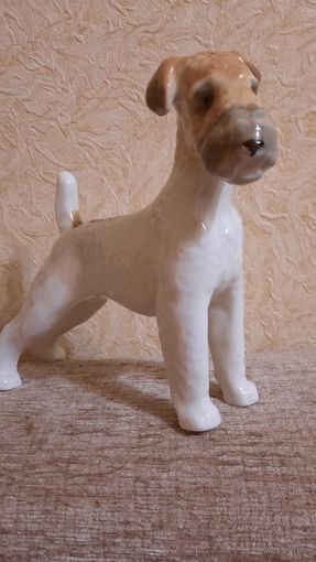 Статуэтка собака "Фокстерьер" ЛФЗ (приклеен хвост)