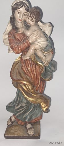 Полихромная статуэтка. Старинная Европа.