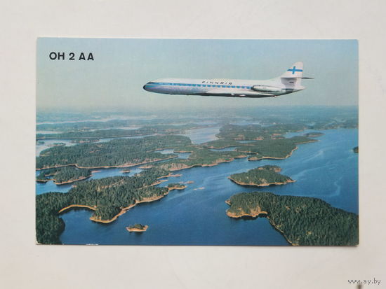 Самолет Финляндия 1969  9х14 см