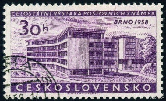 Национальная выставка почтовых марок Архитектура Чехословакия 1958 год 1 марка