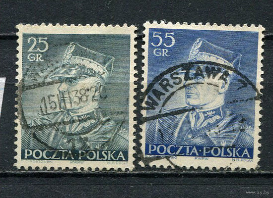 Польша - 1937 - Маршал Эдвард Рыдз-Смиглы - [Mi. 319-320] - полная серия - 2 марки. Гашеные.  (Лот 64Fv)-T25P33