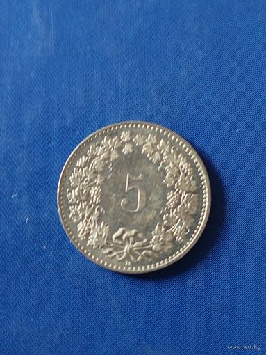 Швейцария 5 раппенов 2009