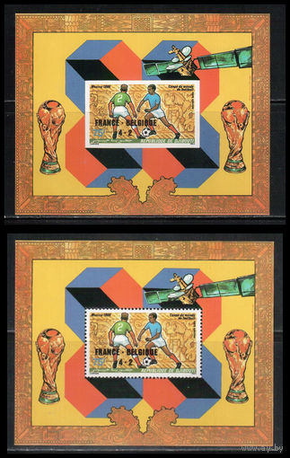 Джибути-1986 Спорт, ЧМ-1986, Футбол, Надпечатка    MNH