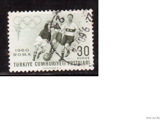 Турция-1960 (Мих.1769) , гаш., Футбол