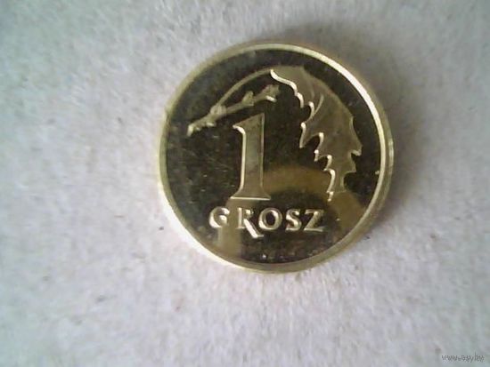 Монеты . Польша  1 грош 2025.