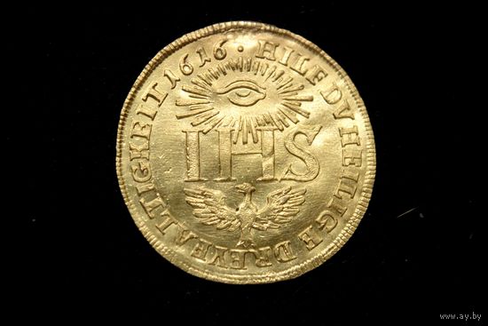 Дукат 1616 г. Саксония (Германия), Иоганн Георг I. С подвеса