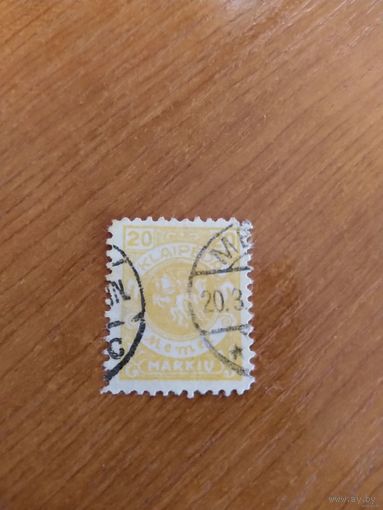 1923 Мемель Клайпеда герб Погоня (5-2)