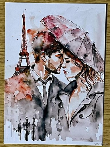 Открытка для посткроссинга чистая 10х15 см