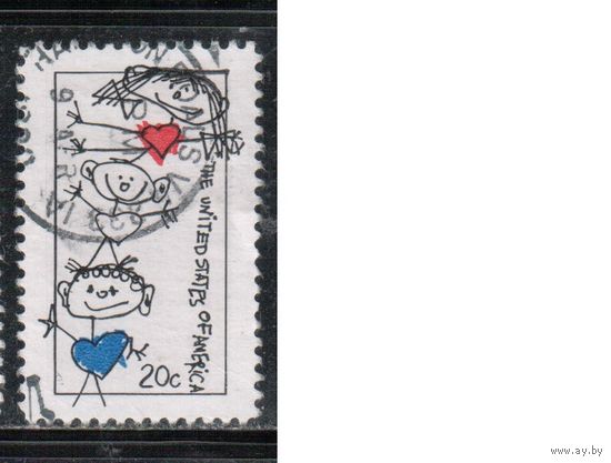 США-1984, (Мих.1713) , гаш., Детский рисунок (одиночка),(1)