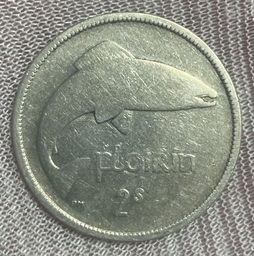 Монета 2 шиллинга 1937 год. Ирландия. Серебро