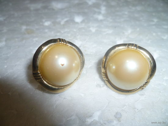 Серьги Клеймо Старая Европа Позолота 18 К