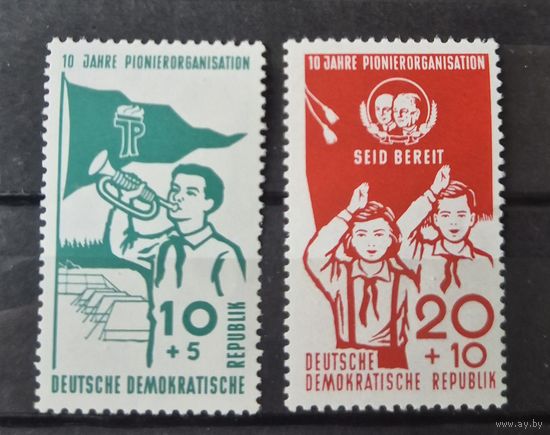 Германия, ГДР 1958 г. Mi.645-646 MNH** полная серия