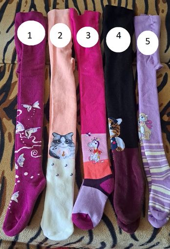 Колготки махровые, р.104-116, новые, теплые-разные