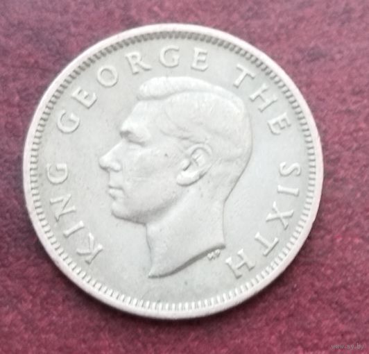 Новая Зеландия 1 шиллинг, 1948-1952